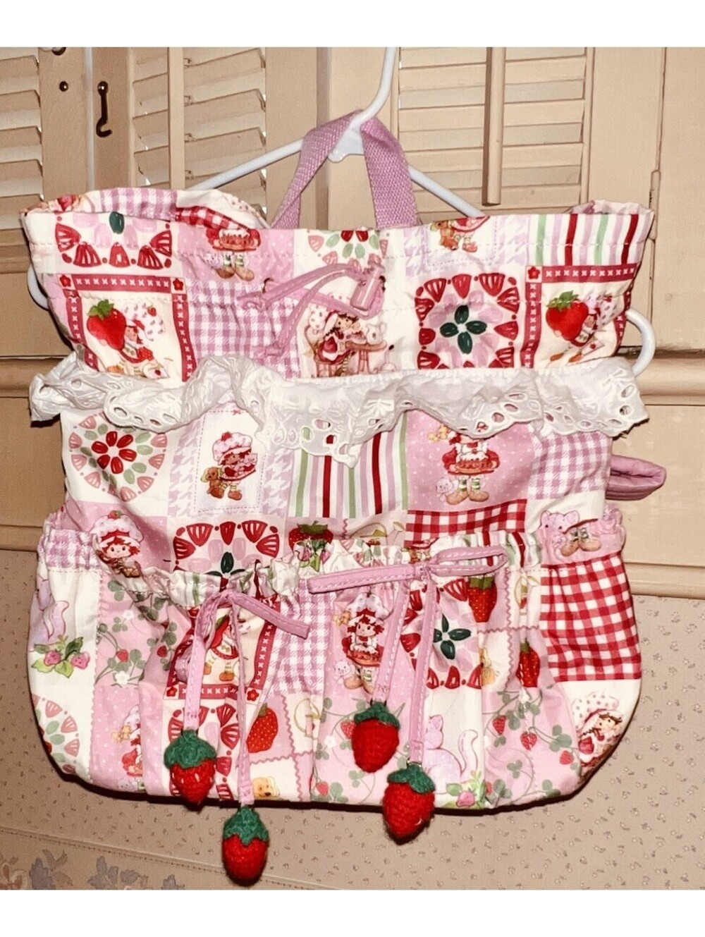 Strawberry Shortcake Patchwork Mini Backpack New